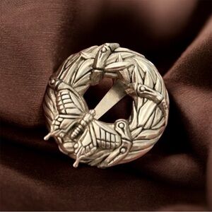 John Hardy bamboo and butterfly 🦋 wreath hair comb barrette pin etc signed